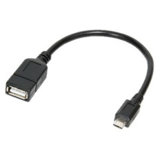 Adapter micro USB (m) => USB (ž) OTG 20cm Logilink (AA0035)