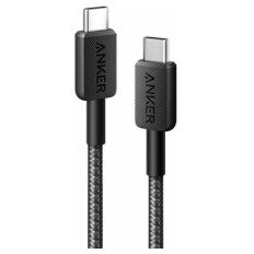 Anker 322 USB-C to USB-C pleten kabel 0,9m črn