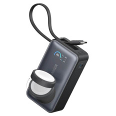 Anker MagOn Powerbank 10000 mAh, 35W z vgrajenim kablom in brezžičnim polnjenjem Apple Watch