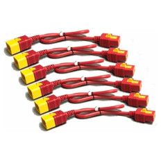 APC IEC KIT 6 16A 1,2m rdeč napajalni kabli za Rack PDU