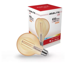 Asalite LED filament 7W G95, E27, 2000K, 650lm