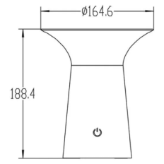 Asalite LED solarna namizna svetilka IP65 5W 3000K (120 lumnov)