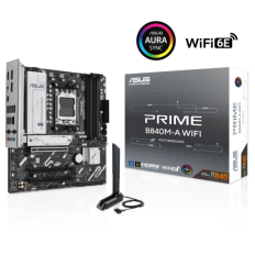 ASUS PRIME B840M-A WIFI, DDR5, SATA3, USB3.2Gen2, DP, 2.5GbE, WiFi 6E, AM5 mATX