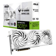 ASUS TUF Gaming GeForce RTX 5070 Ti OC 16G GDDR7 TUF-RTX5070TI-O16G-WHITE-GAMING bela grafična kartica