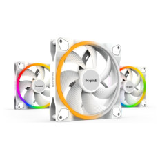 BE QUIET! LIGHT WINGS White (BL102) triple pack RGB 140mm 4-pin PWM beli ventilator