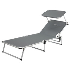 BRUNNER ležalnik s strehico MALIBU 0410011N.C06 siv