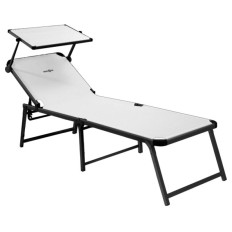 BRUNNER ležalnik s strehico MARBELLA 0410022N.C00 bel