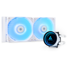 Chieftec Iceberg 240mm A-RGB vodno hlajenje za INTEL/AMD procesorje, bel