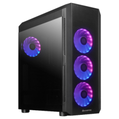 Chieftec SCORPION 4 USB-C 3.2 ATX A-RGB ohišje, črno