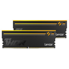 DDR5 32GB 6000MHz CL36 KIT (2x16GB) Lexar RGB Thor EXPO 1,4V PC črna (LD5U16G60C36BV-RGD)