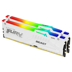 DDR5 64GB 6000MHz CL30 KIT (2x32GB) Kingston RGB Fury Beast EXPO 1,35V bela (KF560C30BWEAK2-64)