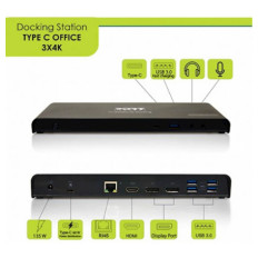 Docking Station PORT Type C, office 3x4K