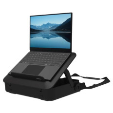 Fellowes BREYTA prenosna torba z vgrajenim stojalom za prenosni računalnik, črna