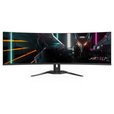 GIGABYTE AORUS CO49DQ 49 OLED DQHD ukrivljen monitor, 5120 x 1440, 0.03ms, 144Hz, zvočniki