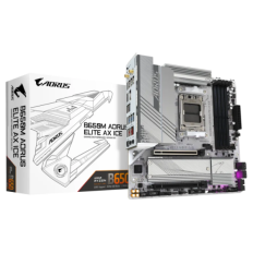 GIGABYTE B650M AORUS ELITE AX ICE, DDR5, SATA3, USB3.2Gen2x2, DP, 2.5GbE, WiFi 6E, AM5 mATX