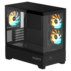 Gigabyte C201 PANORAMIC ATX RGB osvetljeno ohišje, črno
