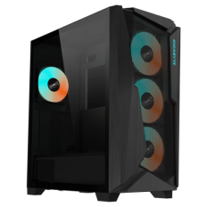 GIGABYTE C301 GLASS V2 USB 3.1 Gen2 Type-C ARGB osvetljeno ohišje, E-ATX črno