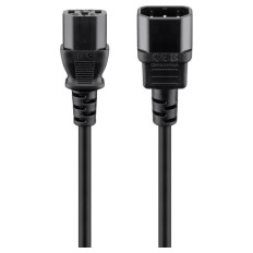 GOOBAY C13/C14 250V(AC) 3m črn podaljševalni napajalni kabel