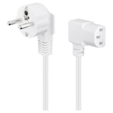 GOOBAY CEE 7/7 90° / IEC C13 90° 250V(AC) 3m bel kotni napajalni kabel