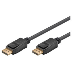 GOOBAY DisplayPort (M) na DisplayPort (M) 8K/60Hz 3m pozlačen črn kabel