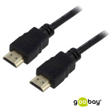 GOOBAY High Speed HDMI (M/M) 2.0 4K 60Hz 1,5m z Ethernet pozlačen črn kabel 