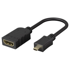 GOOBAY HDMI na Micro-HDMI 4K/60Hz 0,15m črn kabel