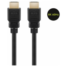 GOOBAY High Speed HDMI 2.1 8K  z mrežno povezavo pozlačen 0,5 m kabel