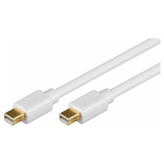 GOOBAY Mini DisplayPort (M) 1.2 2m pozlačen bel kabel