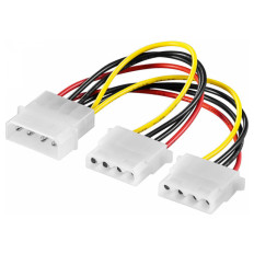 GOOBAY molex 1x HDD (moški)/ 2x HDD (ženski) 4-pin za trdi disk/CD-ROM adapter napajalni kabel