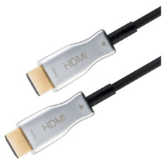 GOOBAY Optical Hybrid High Speed HDMI (M/M) 2.0 4K 60Hz 30m z Ethernet AOC pozlačen črn Optični Hibridni kabel