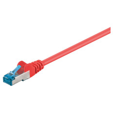GOOBAY S/FTP CAT 6A patch 0,5m rdeči mrežni povezovalni kabel
