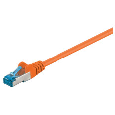 GOOBAY S/FTP CAT 6A patch 1 m oranžni mrežni povezovalni kabel