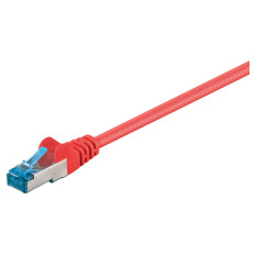 GOOBAY S/FTP CAT 6A patch 3m rdeči mrežni povezovalni kabel