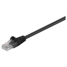 GOOBAY U/UTP CAT 5e RJ45 Patch 0,25m črni povezovalni kabel