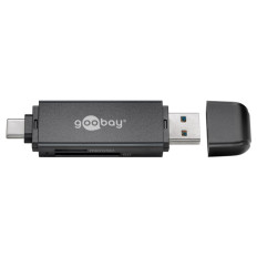 GOOBAY USB 3.0/USB-C 2v1 SD/microSD čitalec kartic