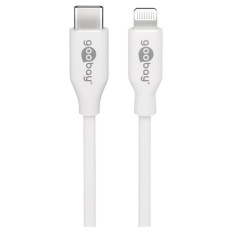 GOOBAY USB-C na Apple (Lightning) 0,5m 87W beli napajalni in sync MFi kabel