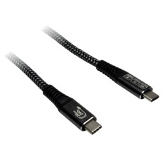 GOOBAY USB-C na USB-C 1,5m 240W PD 3.1 20Gbit/s črn napajalni in sync kabel
