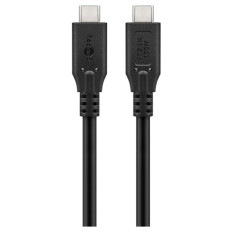 GOOBAY USB-C na USB-C USB40 2m 100W  40Gbit/s črn napajalni kabel