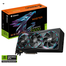 Grafična kartica GIGABYTE AORUS GeForce RTX 5070 MASTER 12G, 12GB GDDR7, PCI-E 5.0