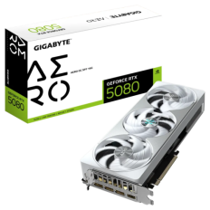 Grafična kartica GIGABYTE GeForce RTX 5080 AERO OC 16G, 16GB GDDR7, PCI-E 5.0