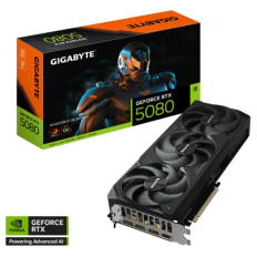 Grafična kartica GIGABYTE GeForce RTX 5080 WINDFORCE 16G, 16GB GDDR7, PCI-E 5.0