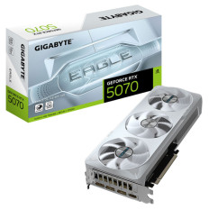 Grafična kartica nVidia RTX5070 GigaByte Eagle OC Ice SFF Bela - 12GB GDDR7 (GV-N5070EAGLEOC ICE-12GD)