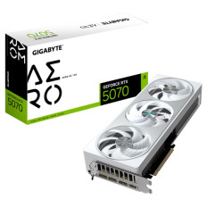 Grafična kartica nVidia RTX5070 GigaByte AERO OC bela - 128MB GDDR7 (GV-N5070AERO OC-12GD)