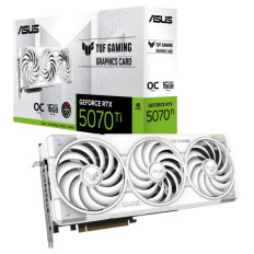 Grafična kartica nVidia RTX5070Ti Asus TUF OC Edition bela - 16GB GDDR7 (90YV0MD3-M0NA00)