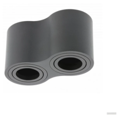 GTV stropna svetilka AVEIRO DUO BIS 2xGU10 230V IP20, črna