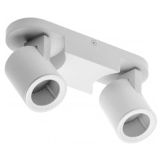 GTV Stropna svetilka BLINK II, maks. 250V, 50/60 Hz, GU10, maks. 20W*2, IP20, dvojna, bela