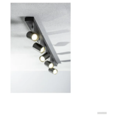 GTV stropna svetilka VENETO 5xGU10 230V IP20, črna