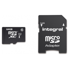 INTEGRAL 64GB SMARTPHONE & TABLET MICRO SDXC class10 UHS-I U1 90MB/s SPOMINSKA KARTICA+ SD ADAPTER