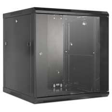 INTELLINET 19'' 12U 600x600 črna zidna komunikacijska omara