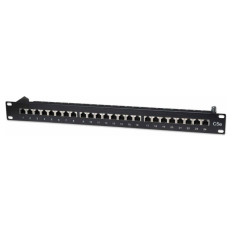 INTELLINET 1U 24-port FTP Cat5e črn patch panel